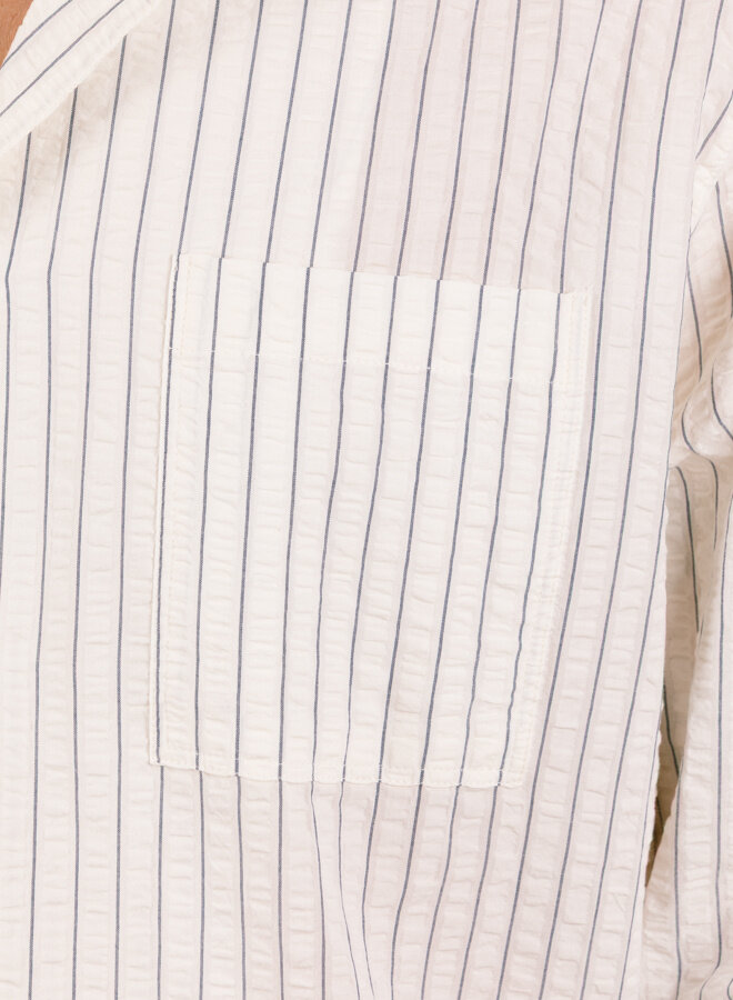 Striped TSR Shirt White