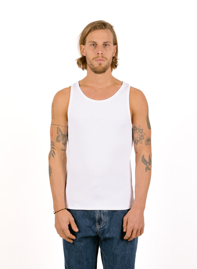 Tank Top Ribbed White