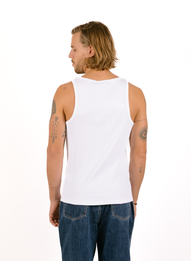 Tank Top Ribbed White