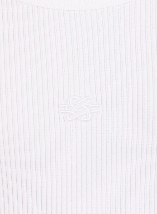 Tank Top Ribbed White