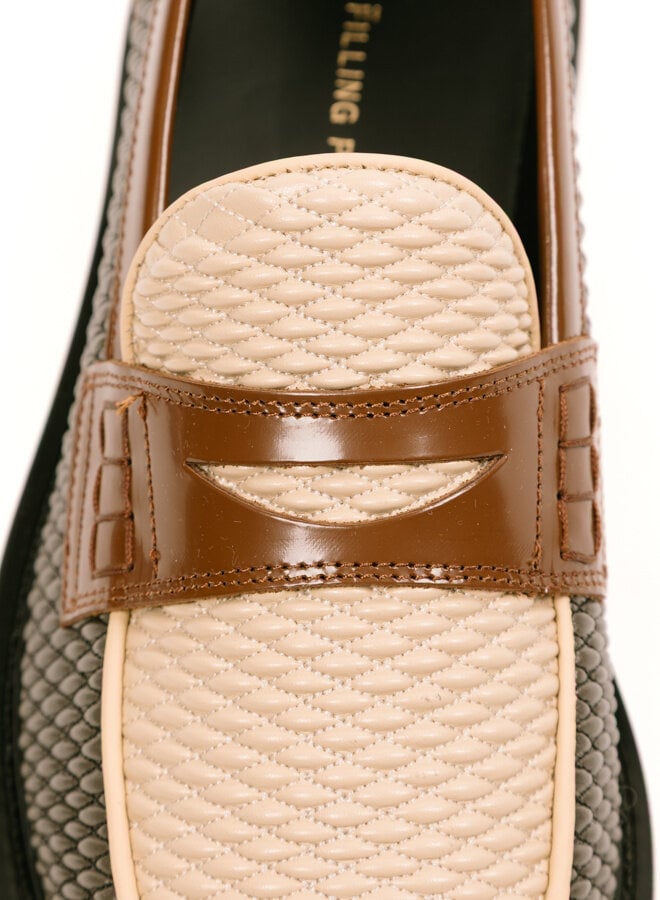 Filling Pieces Loafer Reed 222 Beige / Green