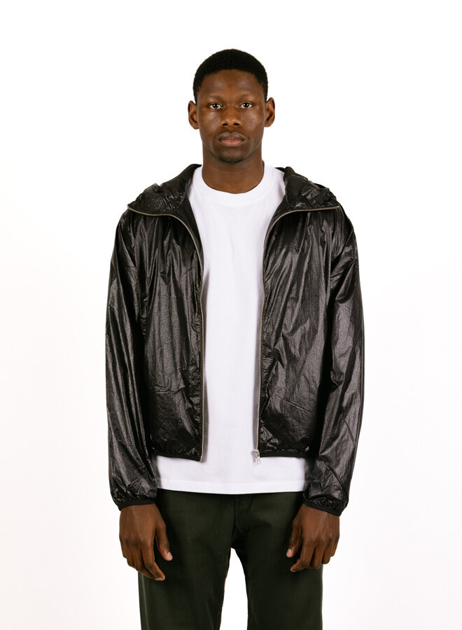 Arte Antwerp Shiny Nylon Jacket Black