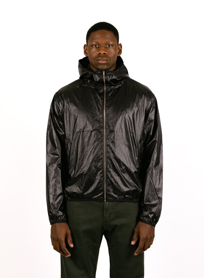 Arte Antwerp Shiny Nylon Jacket Black