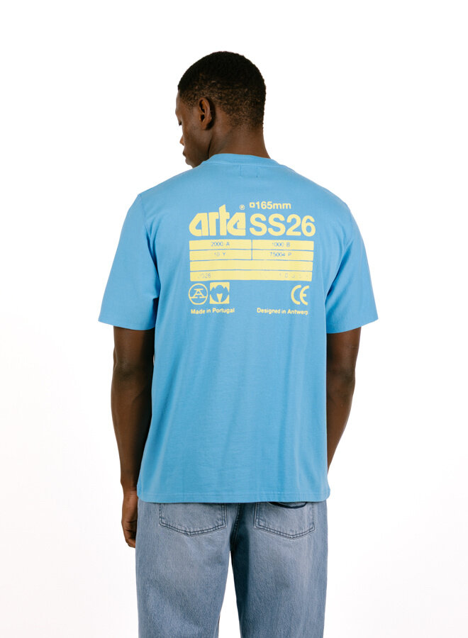Arte Antwerp SS26 Back T-shirt Blue