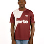Football T-shirt Bordeaux/Cream