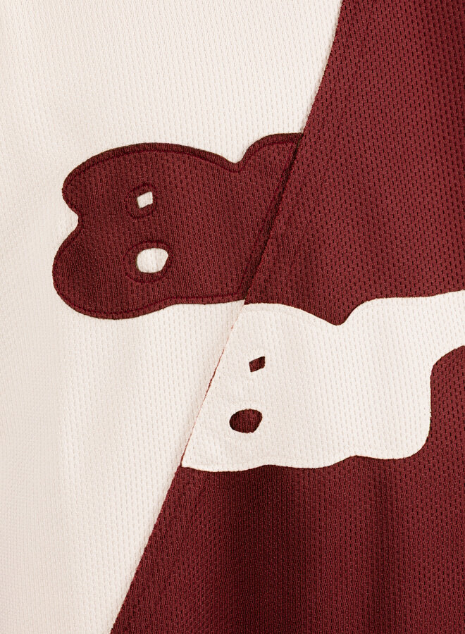 Football T-shirt Bordeaux/Cream