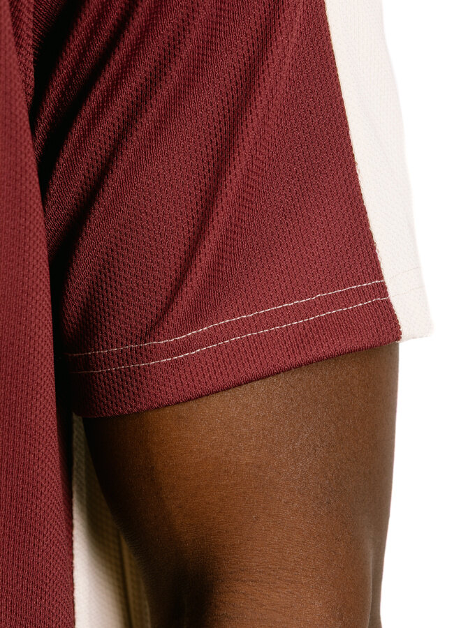 Football T-shirt Bordeaux/Cream