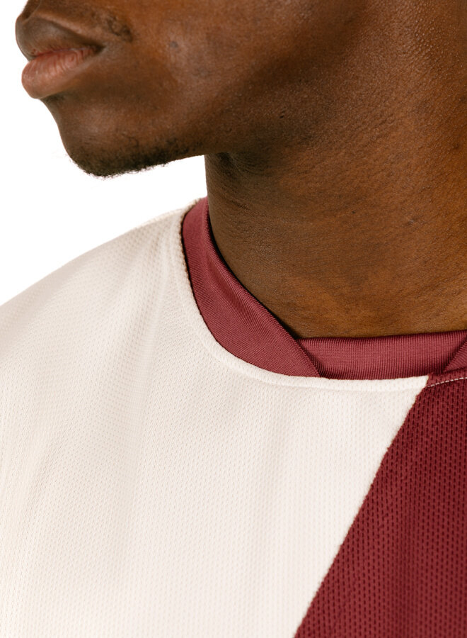 Football T-shirt Bordeaux/Cream