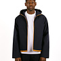 Linen Tape Hooded Jacket Navy