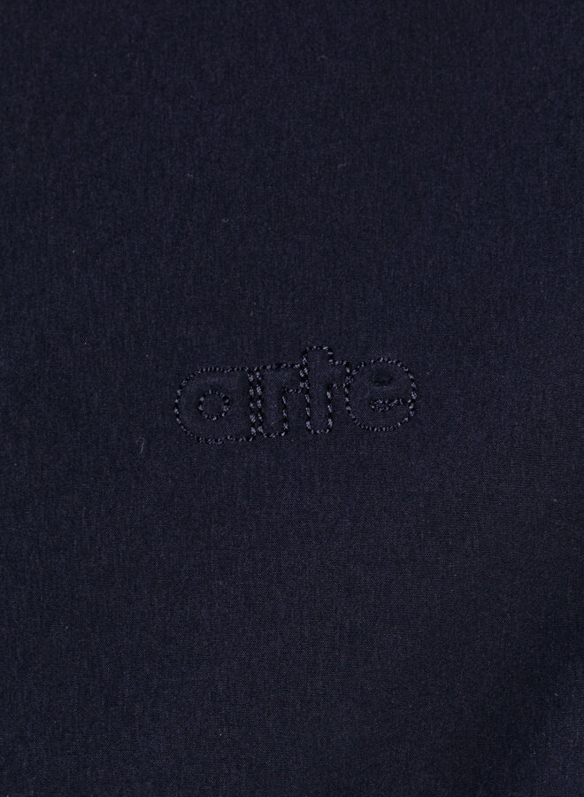 Linen Tape Hooded Jacket Navy