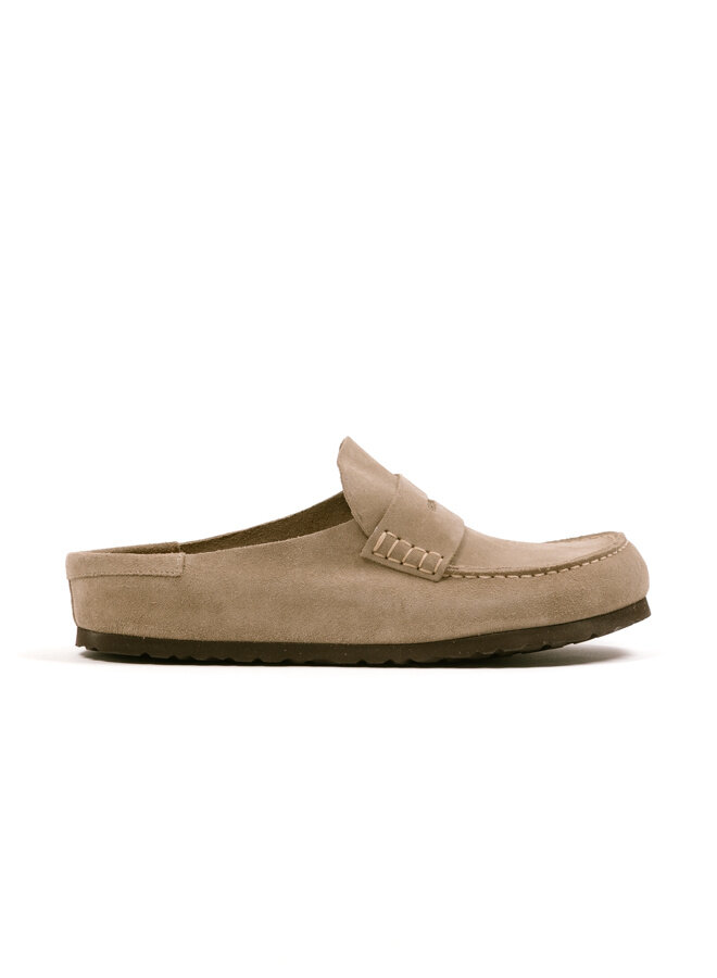 Naples Wrapped Suede Leather Unisex Taupe