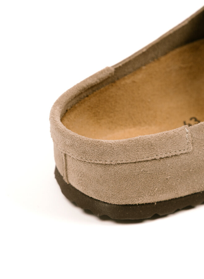 Naples Wrapped Suede Leather Unisex Taupe