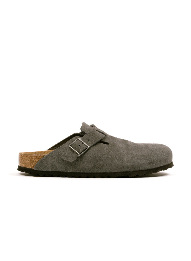 Boston Suede Leather Charcoal