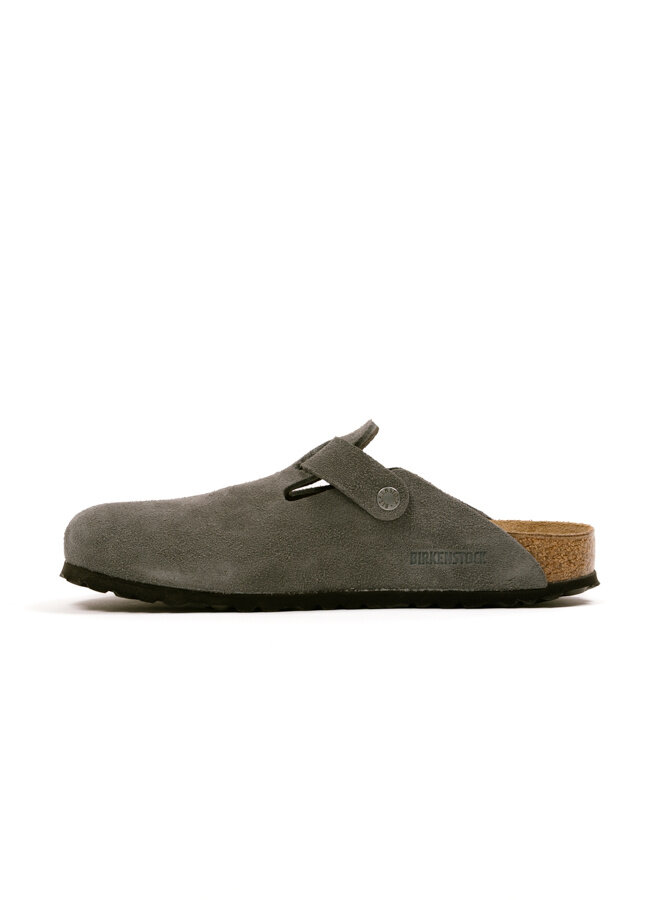 Boston Suede Leather Charcoal