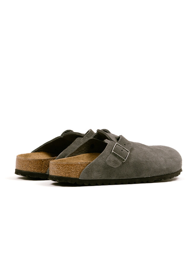 Boston Suede Leather Charcoal