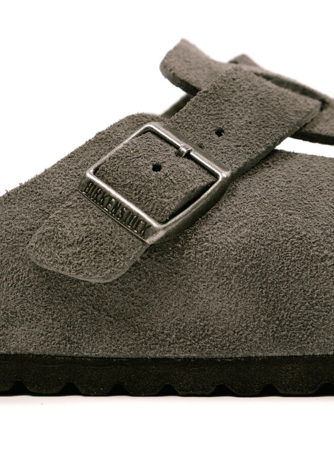 Boston Suede Leather Charcoal