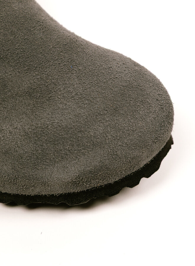 Boston Suede Leather Charcoal