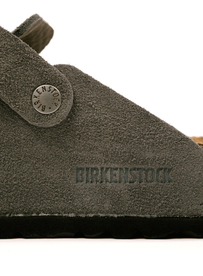 Boston Suede Leather Charcoal