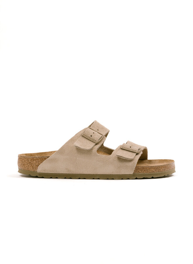 Arizona Suede Leather Unisex Faded Khaki