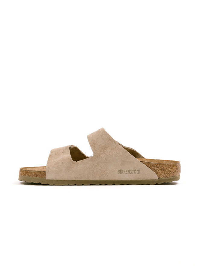Arizona Suede Leather Unisex Faded Khaki