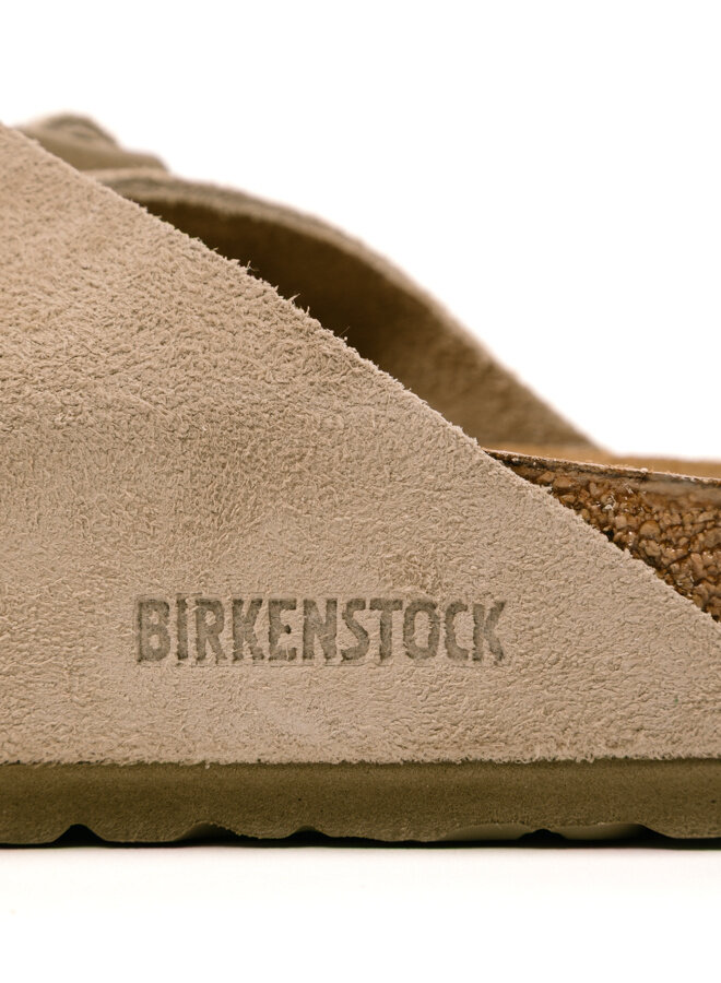 Arizona Suede Leather Faded Khaki