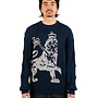 The New Originals Lion Knit Crewneck Navy Blue