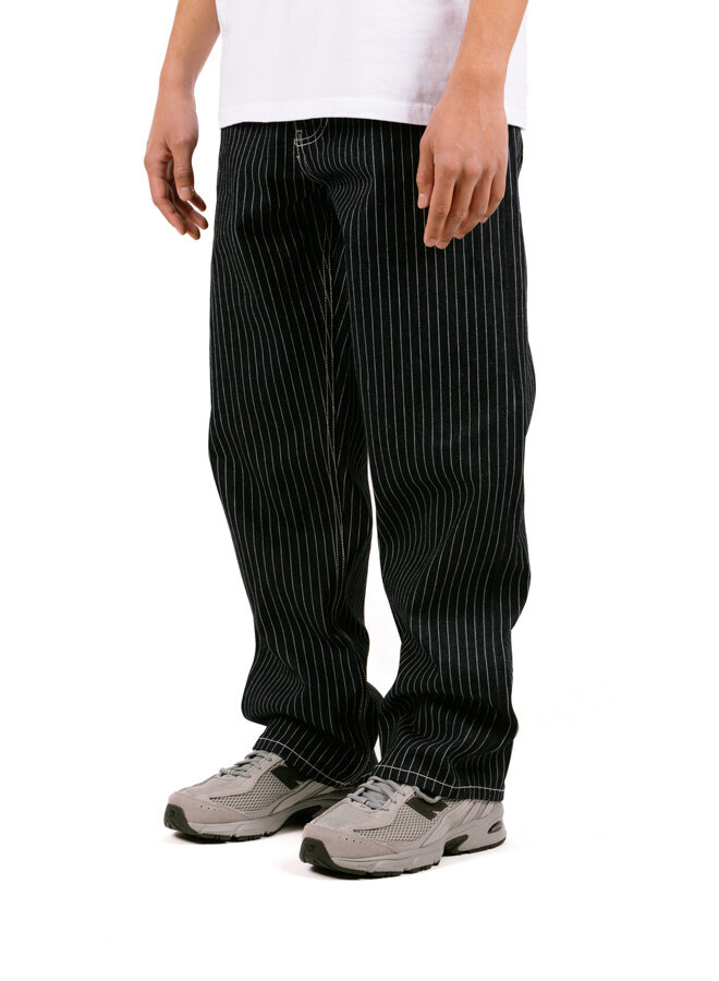 The New Originals 9-dots Relaxed Jeans Raw Denim Pinstripe