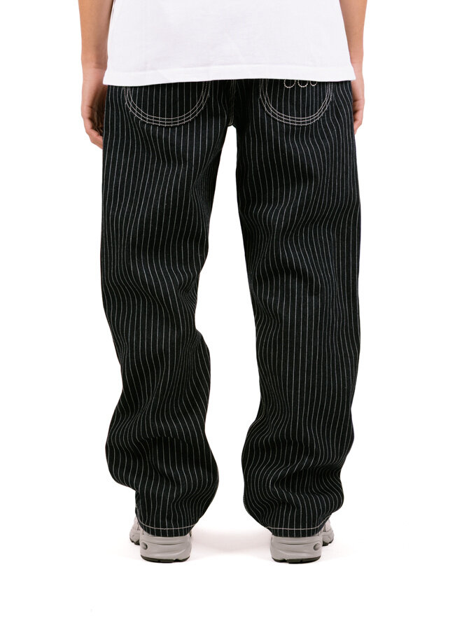 The New Originals 9-dots Relaxed Jeans Raw Denim Pinstripe