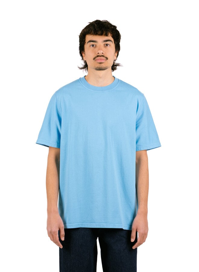 Blurry Back Print Blue