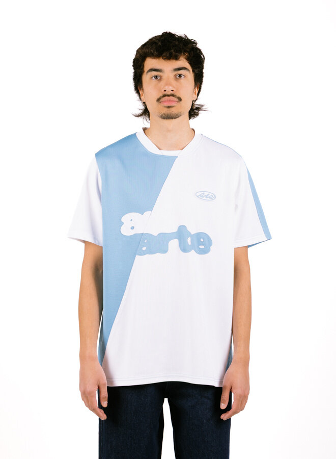 Football T-shirt Blue/White