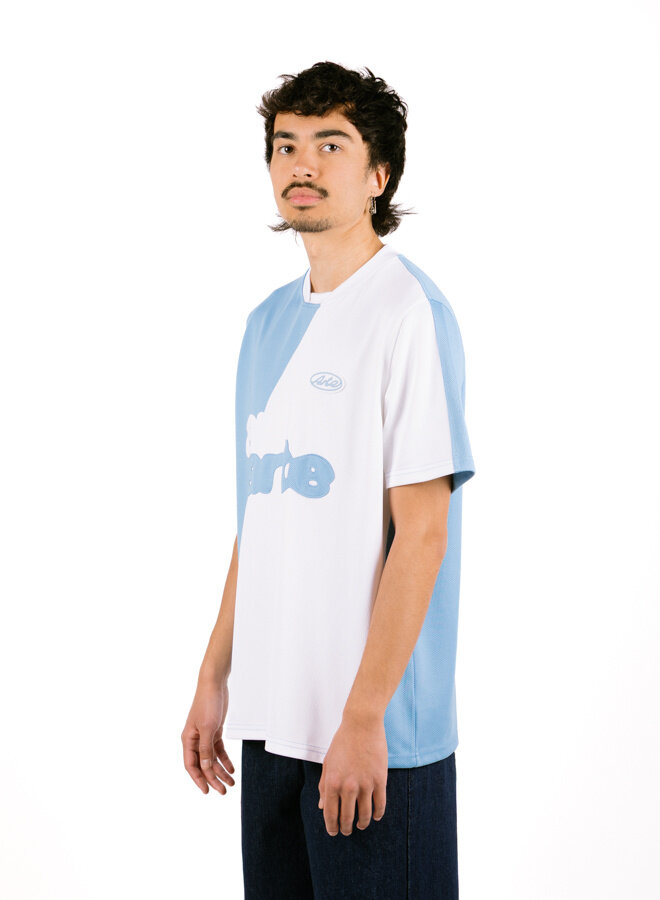 Football T-shirt Blue/White