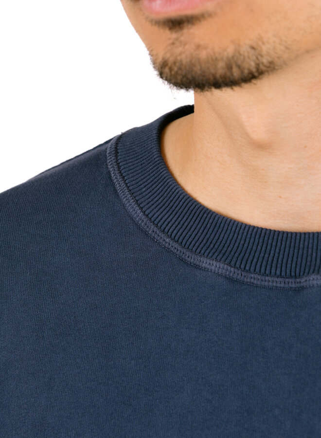 Script Friends Boxy Crewneck Navy
