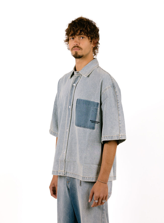 Lyocell Short Sleeves Light Blue