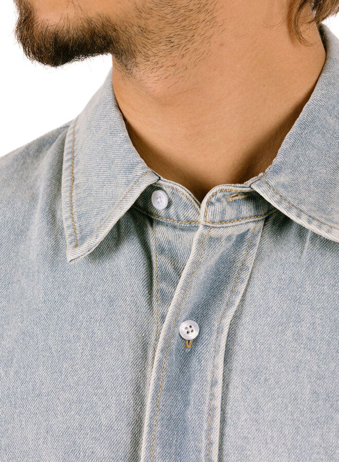 Lyocell Short Sleeves Light Blue