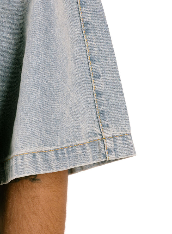 Lyocell Short Sleeves Light Blue