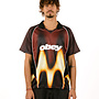 Obey Blurred Soccer Jersey Burnt Red