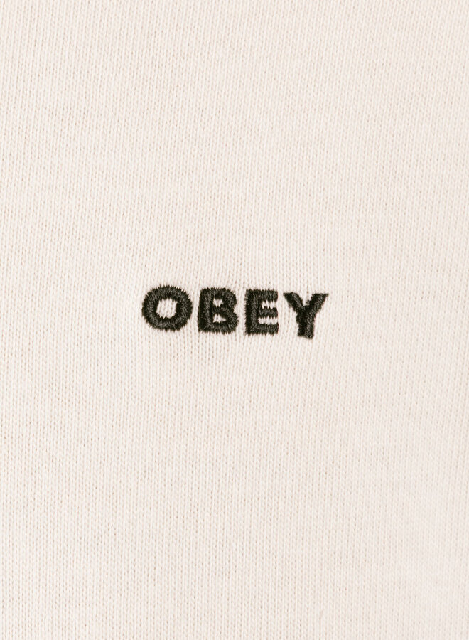 Obey Contrast Stitch Tee Silver Birch