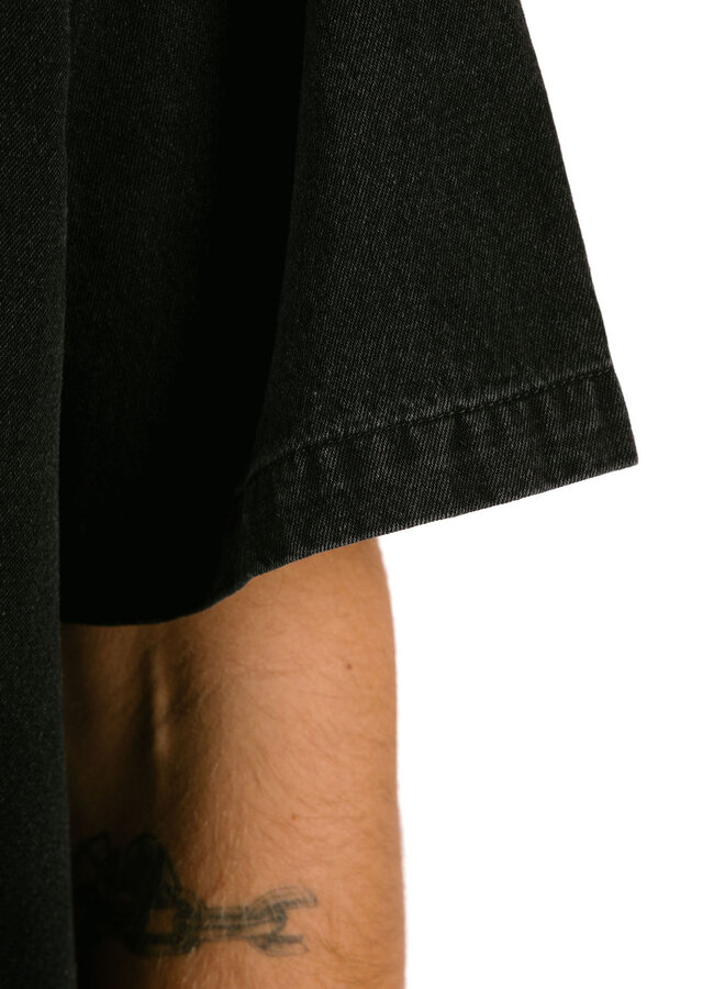 Obey Owens Denim Shirt Faded Black