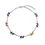Melted Stars Necklace Silver