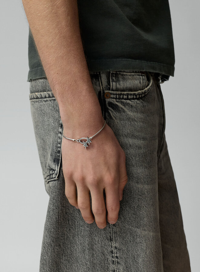 Icon Clasp Bracelet Silver