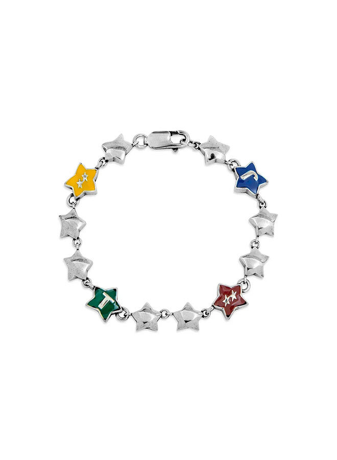 Color Stars Bracelet Silver