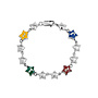 Color Stars Bracelet Silver