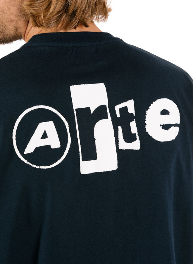 Back Collage T-shirt Navy