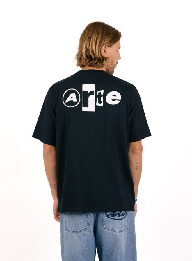 Back Collage T-shirt Navy