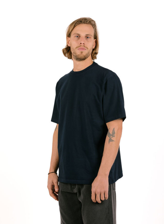 Abstract Back Print T-shirt Navy