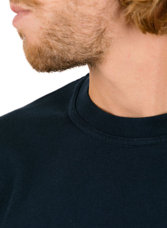 Abstract Back Print T-shirt Navy