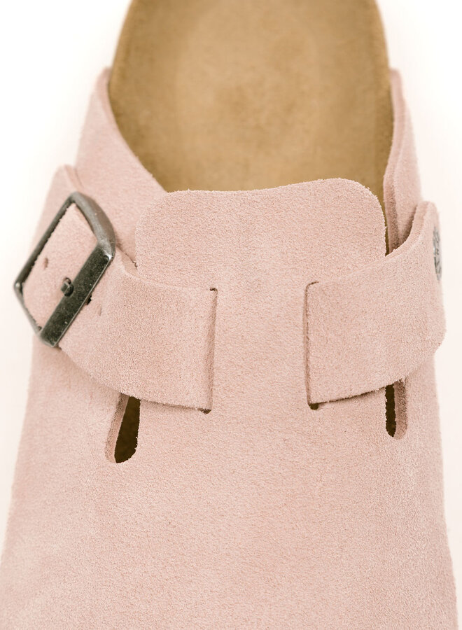 Boston Suede Leather Pink Clay