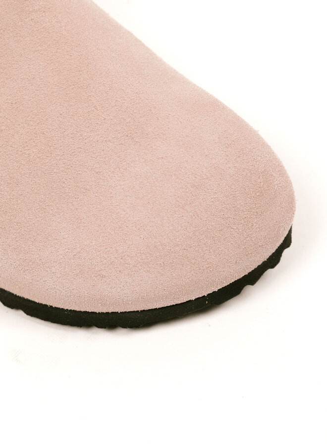 Boston Suede Leather Pink Clay