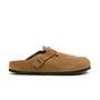 Boston Soft Footbed Suede Leather Dark Tea Tonal