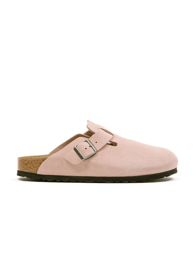 Boston Suede Leather Pink Clay